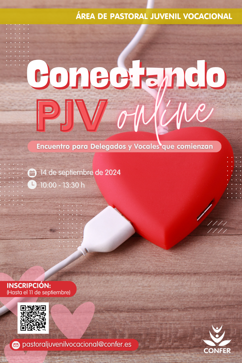 Cartel del encuentro online Conectando PJV