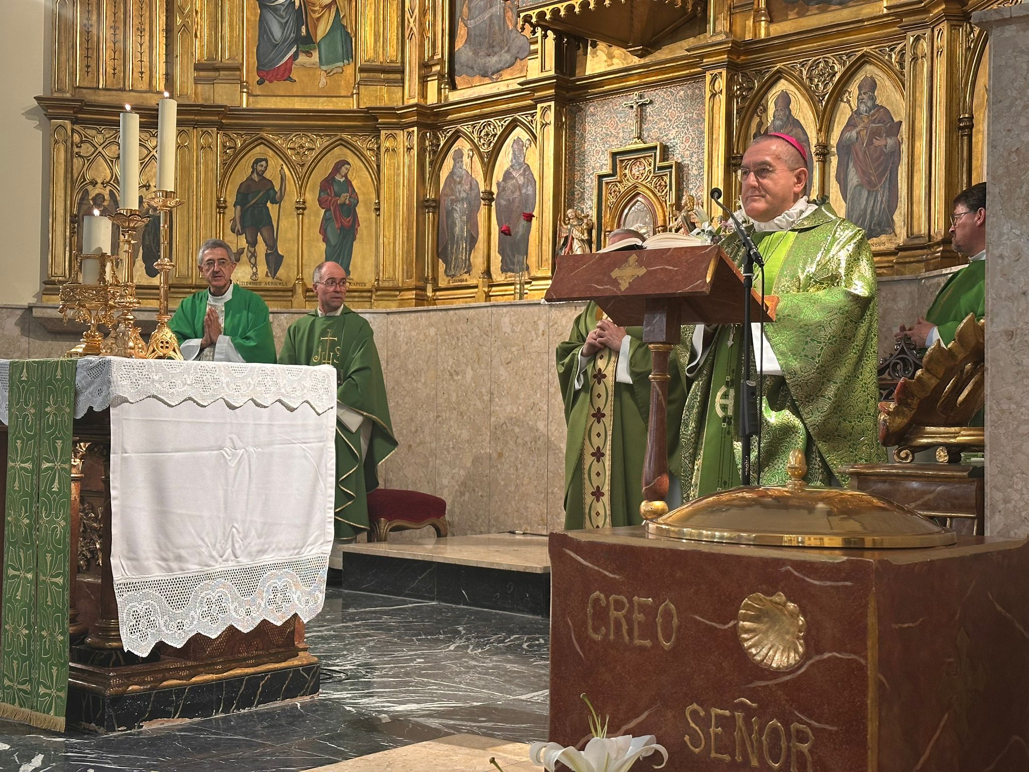 Monseñor Piero Pioppo en la Eucaristía de la Asamblea General de la CONFER